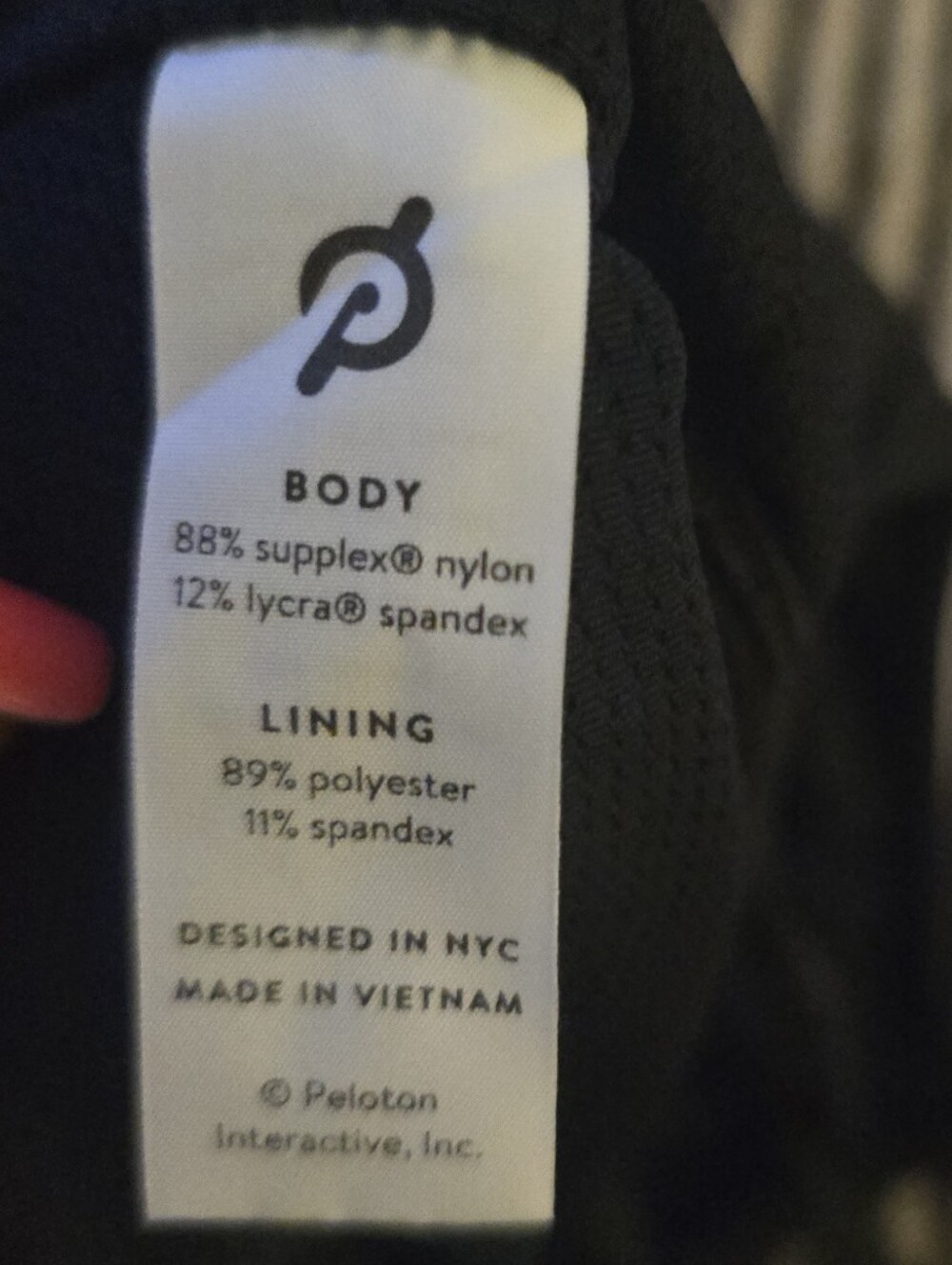 Peloton Navy Blue Strappy Sports Bra - Picture 4 of 7
